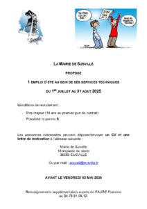 affiche emplois d'été 2025